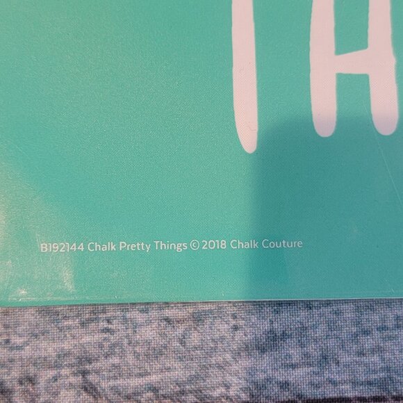 I just want to chalk pretty things ~ Reuseable silk screen stencil 8 1/2 x 11 - Picture 2 of 2